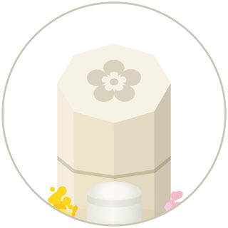 家紋を彫った蓋