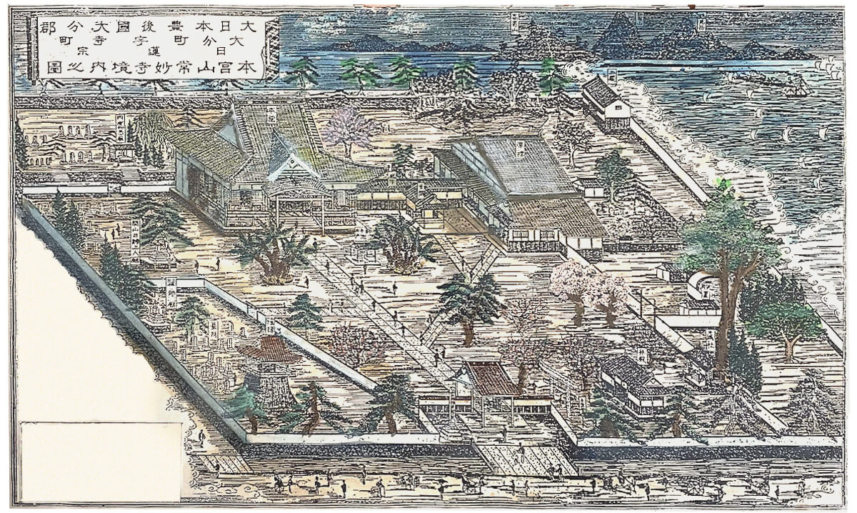 常妙寺旧境内絵図